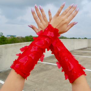 Flutter Sleeves - Red