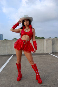 Fly Away Skirt - Red