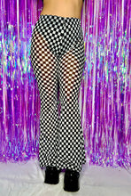 Load image into Gallery viewer, Check Me Out Mesh Flare Pants